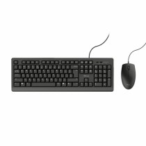 Keyboard and Mouse Trust TKM-250 Black Spanish Qwerty