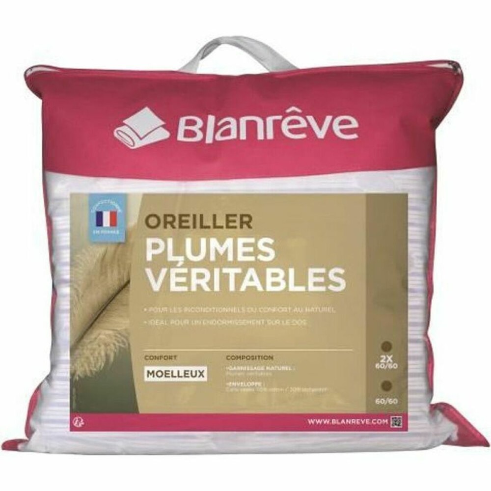 Oreiller Blanreve LOPLUHP006060 Blanc 60 x 60 cm (2 Unités)