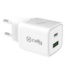 Wall Charger 2-in-1 Celly White 20 W