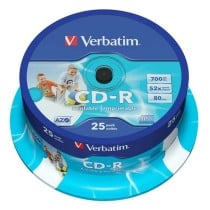 CD-R Verbatim 25 Pièces 700 MB 50 MB/s (8 Unités)