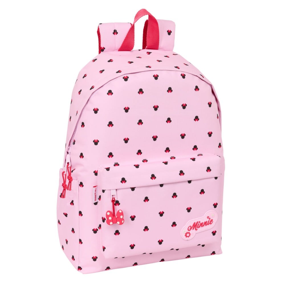 School Bag Minnie Mouse Naive Pink 31 x 43 x 13 cm