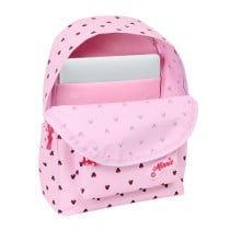 School Bag Minnie Mouse Naive Pink 31 x 43 x 13 cm