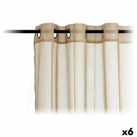 Curtains 140 x 260 cm Beige (6 Units)