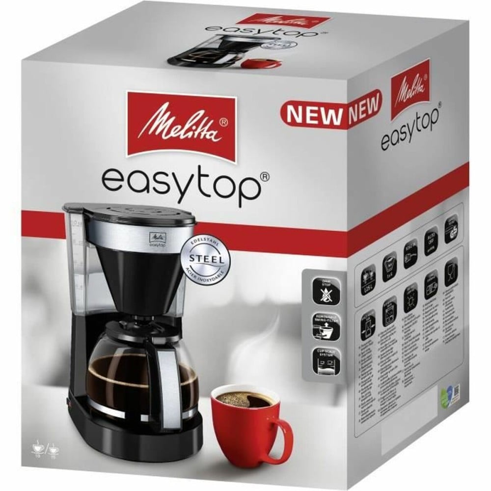 Elektrische Kaffeemaschine Melitta Easy Top II 1023-04 1050 W Schwarz 1050 W 1,25 L 900 g