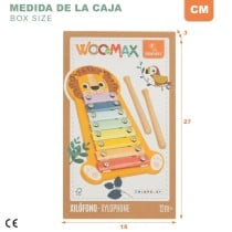 Xylophone Woomax Lion Bois 16 x 2,5 x 26 cm (6 Unités)