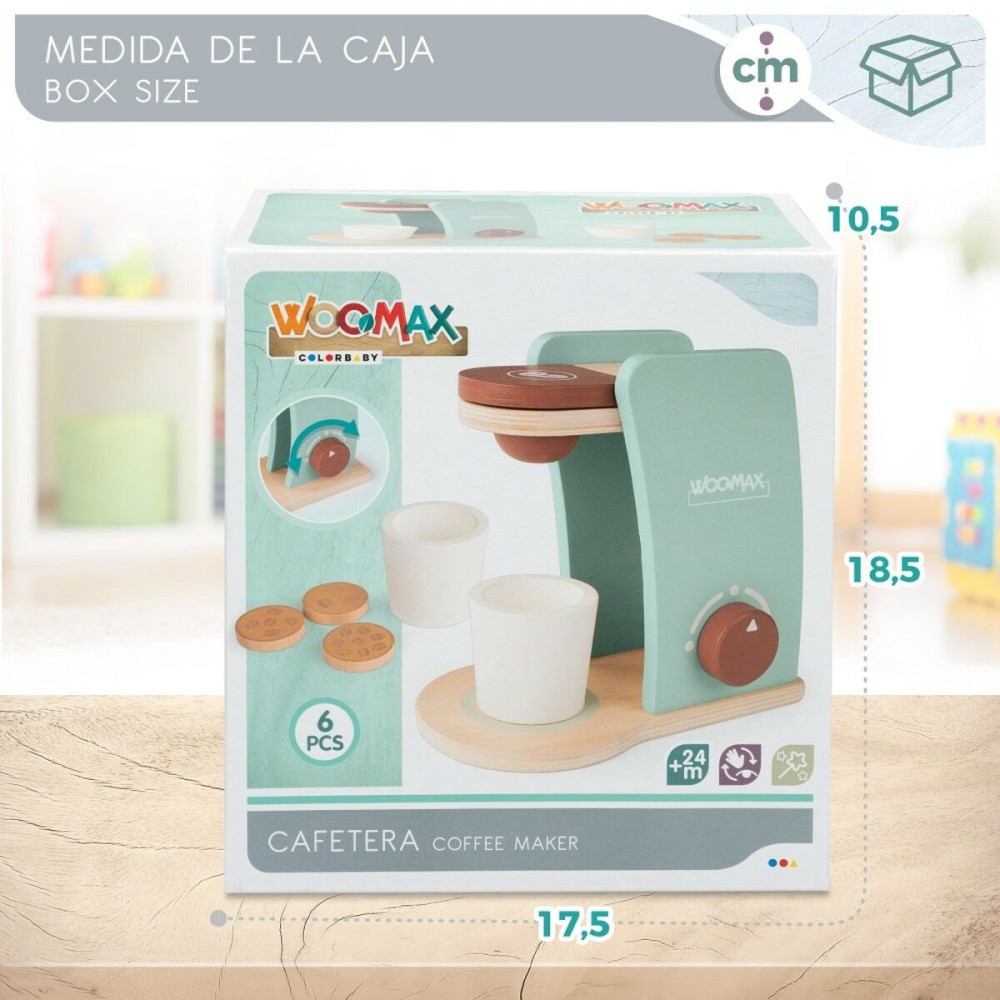 Cafetière en jouet Woomax 6 Pièces (6 Unités)