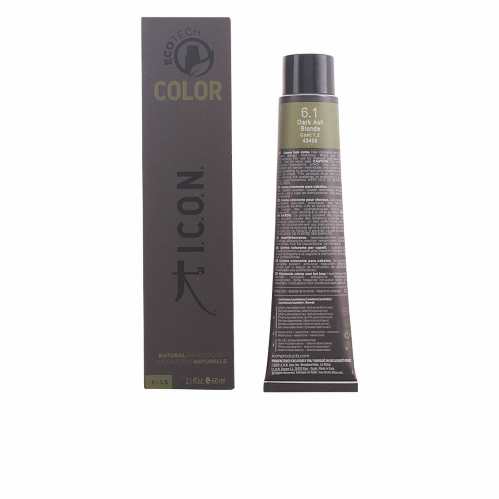 Dye No Ammonia Ecotech Color I.c.o.n. Nº 9.0-rubio muy claro Nº 8.0-rubio claro 60 ml