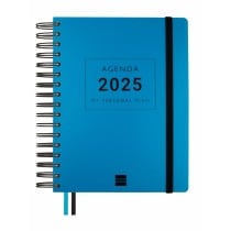 Agenda Finocam Tempus Bleu quarto 15,5 x 21,7 cm 2024-2025