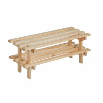 Shoe Rack Astigarraga Evolution Natural Pinewood Stackable 30 x 25,9 x 75 cm