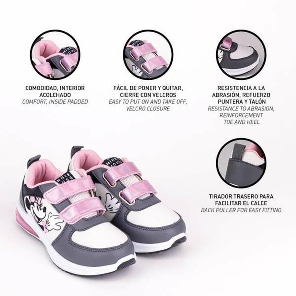 Kinder Sportschuhe Minnie Mouse Grau