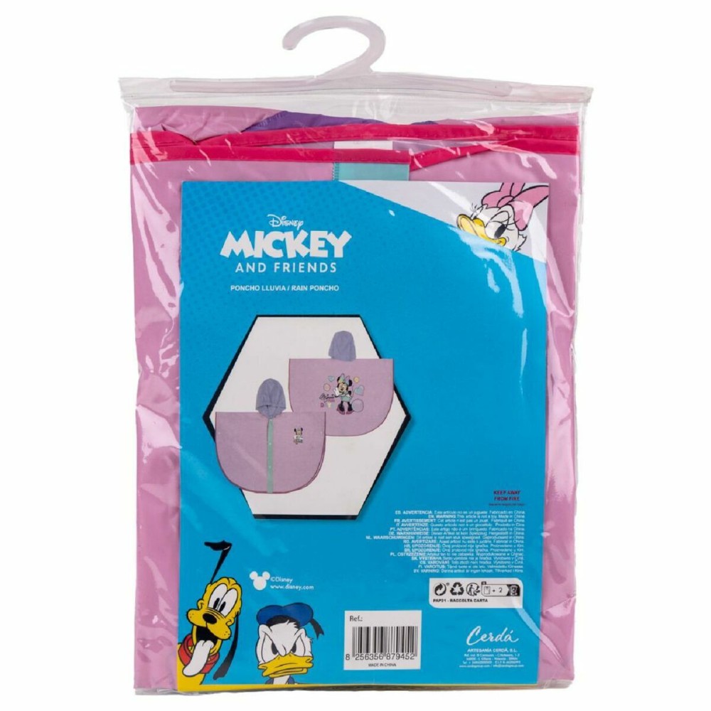 Wasserfeste Poncho mit Kapuze Minnie Mouse Lila