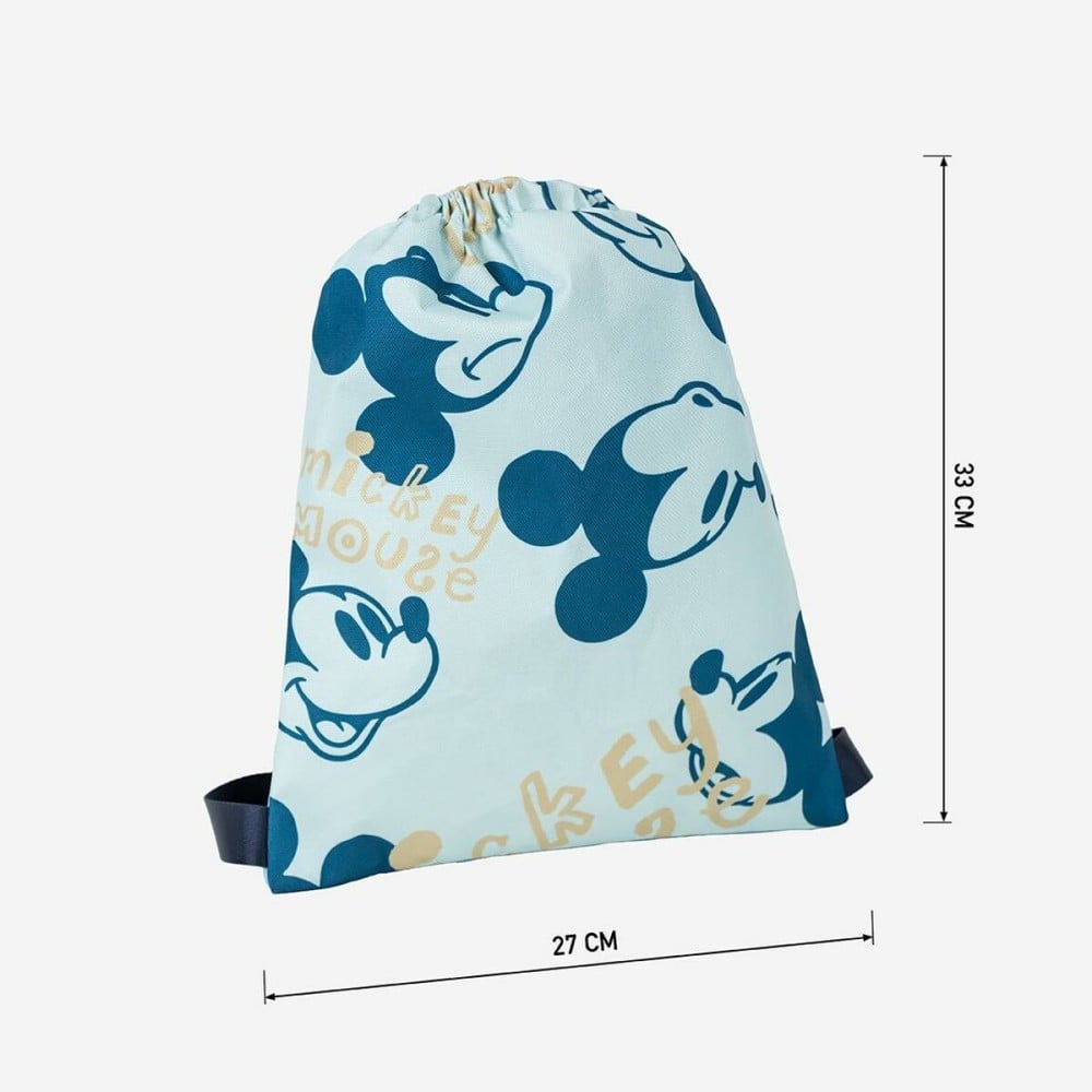 Child's Backpack Bag Mickey Mouse Blue 27 x 33 cm