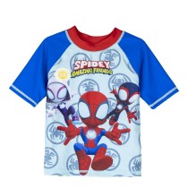 Bathing T-shirt Spidey Blue Red