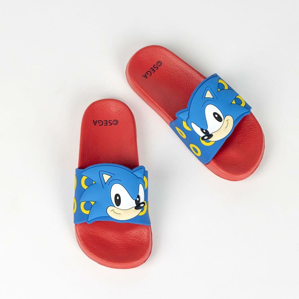 Flip Flops for Children Sonic Blue Red Multicolour