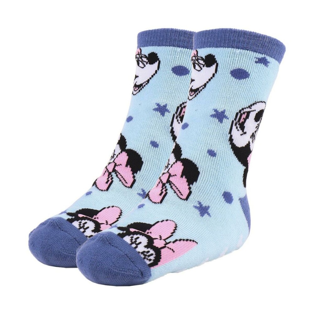 Non-slip Socks Minnie Mouse Multicolour 2 Units