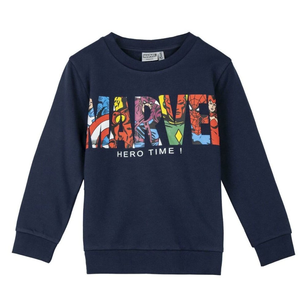 Sweat sans capuche enfant Marvel Bleu foncé