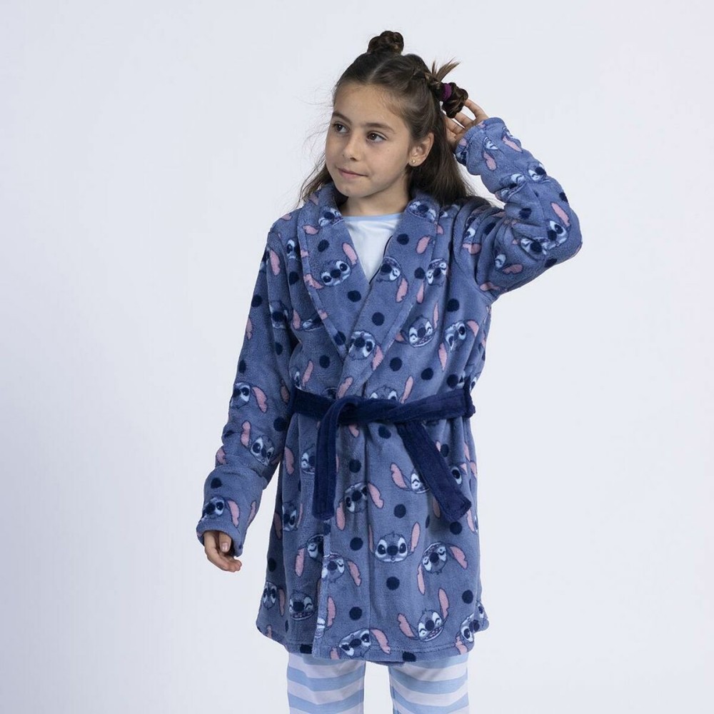 Children's Dressing Gown Stitch Blue