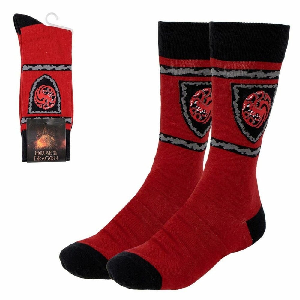 Socken House of Dragon Targaryen Rot