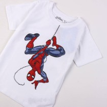 Kurzarm-T-Shirt für Kinder Spider-Man Weiß