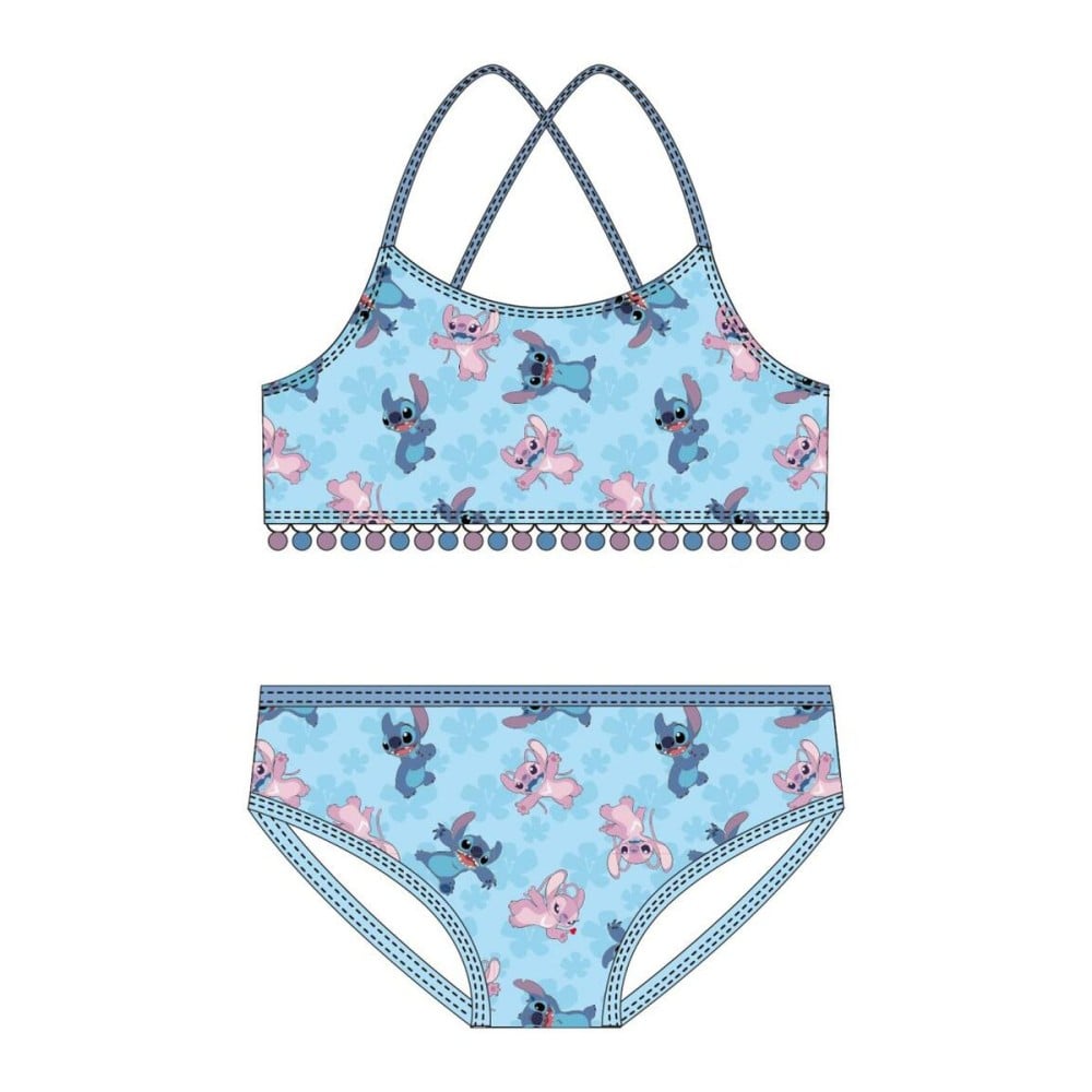 Bikiniunterteil für Mädchen Stitch Blau