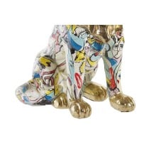 Deko-Figur DKD Home Decor Gold Löwe Harz Bunt Moderne (21 x 14,5 x 27 cm) (15 x 21 x 27 cm)