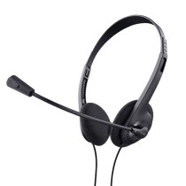 Headphones with Microphone Trust 24659 Black