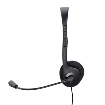 Headphones with Microphone Trust 24659 Black