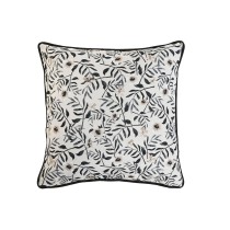 Cushion Home ESPRIT White Black Printed 45 x 15 x 45 cm