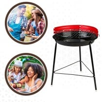 Barbecue Portable Aktive Iron Plastic 37 x 44 x 33 cm (6 Units) Red