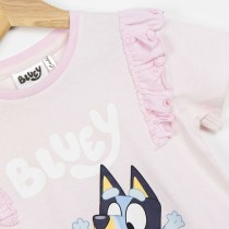 Child's Short Sleeve T-Shirt Bluey Light Pink