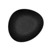 Suppenteller Bidasoa Fosil Schwarz aus Keramik Oval 22 x 19,6 x 4,5 cm (6 Stück)