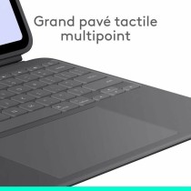 Tablet Tasche Logitech iPad Pro Schwarz Grau Graphit AZERTY QWERTY Qwerty US