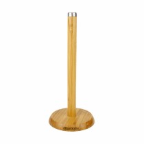 Kitchen Paper holder Quttin Brown Bamboo Silver 16 x 16 x 33,5 cm (12 Units)