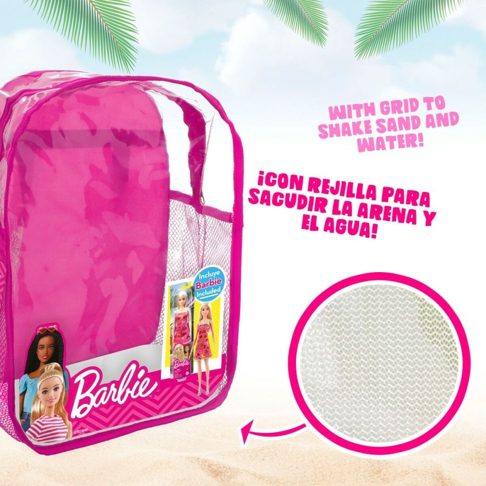 Beach toys set Barbie 8 Pieces Ø 18 cm