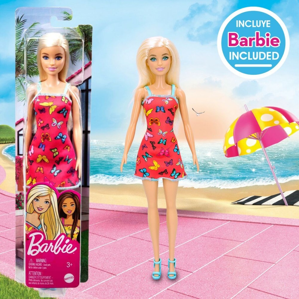 Beach toys set Barbie 8 Pieces Ø 18 cm