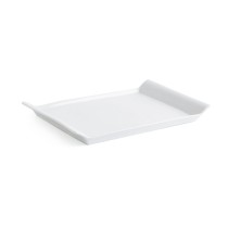 Plateau apéritif Quid Gastro Fresh 26 x 18 cm Céramique Blanc (6 Unités)