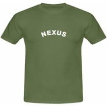 Herren Kurzarm-T-Shirt Nexus PALAU Weiß Braun grün