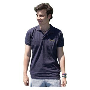 Jungen Kurzarm-Poloshirt Nexus Andaman Marineblau