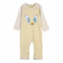 Baby's Long-sleeved Romper Suit Looney Tunes Grey Yellow