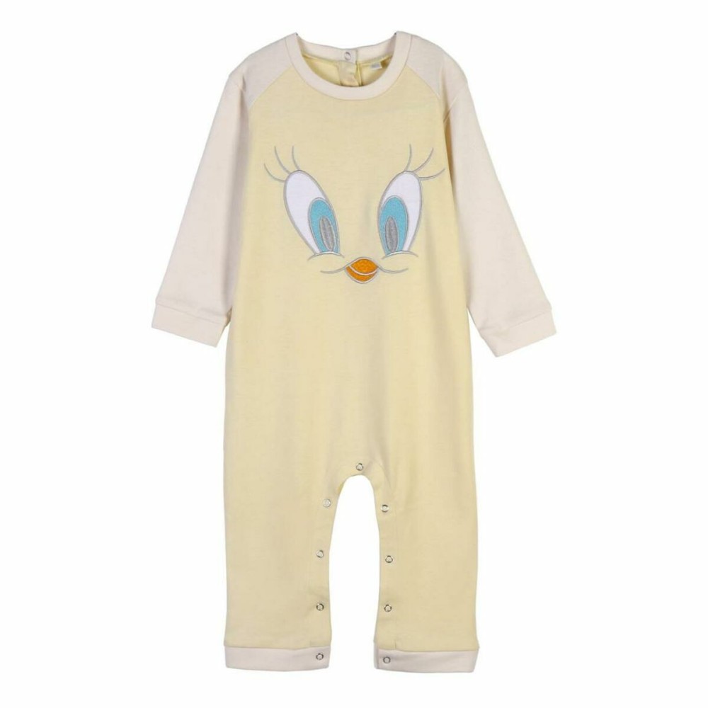 Barboteuse à Manches Longues pour Bébé Looney Tunes Gris Jaune