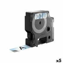 Laminated Tape for Labelling Machines Dymo D1 45800 LabelManager™ Black Transparent (5 Units)