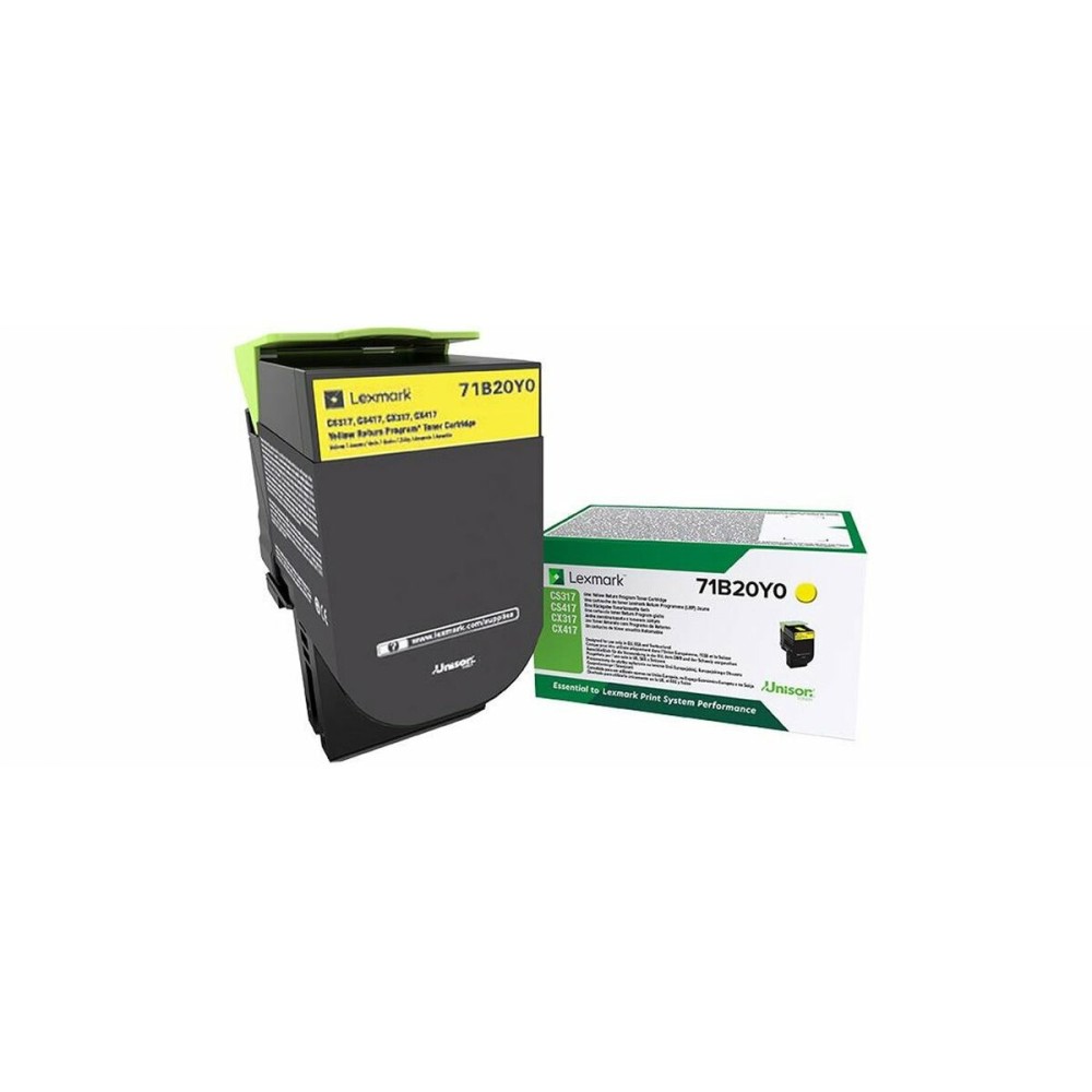 Toner Lexmark 71B20Y0 Jaune (1 Unité)