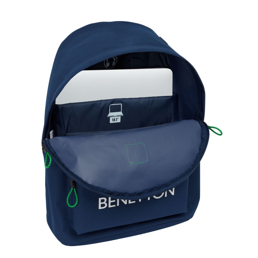 Sacoche pour Portable Benetton benetton Blue marine 31 x 41 x 16 cm