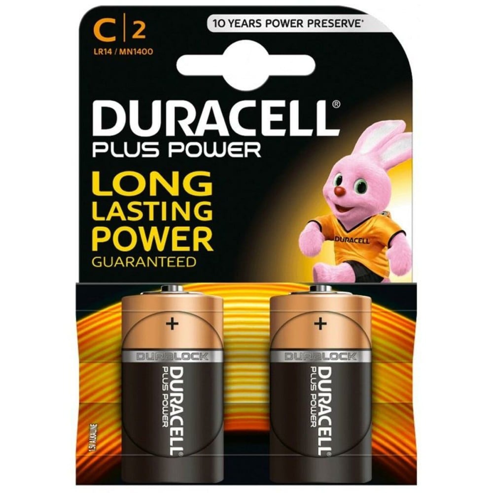 Batteries DURACELL Plus Power L2 CLR14 1,5 V LR14 (10 Units)