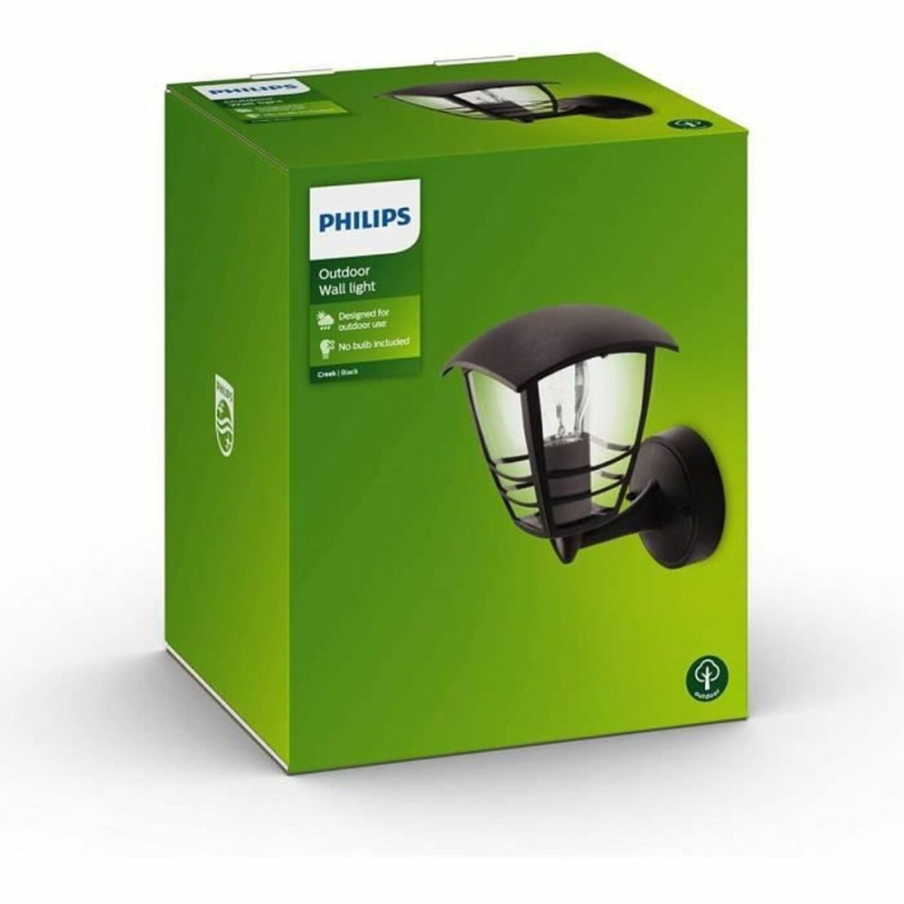 Applique Murale Philips My Garden Creek Noir Aluminium A 60 W E27