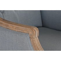 Chaise de Salle à Manger DKD Home Decor Bleu Naturel 30 x 40 cm 62 x 55 x 100 cm 63,5 x 50 x 102 cm