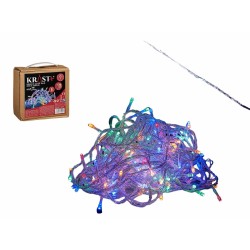 LED-Lichterkette Bunt 24 m Durchsichtig 9 W (4 Stück)