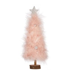 Sapin de Noël Rose Bois Plastique 9 x 34 x 9 cm (6 Unités)