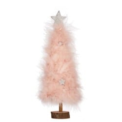 Weihnachtsbaum Rosa Holz Kunststoff 9 x 34 x 9 cm (6 Stück)