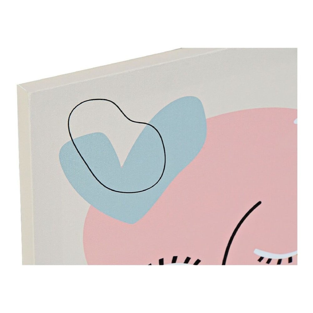 Painting DKD Home Decor Face Canvas Abstract (30 x 1,8 x 40 cm)